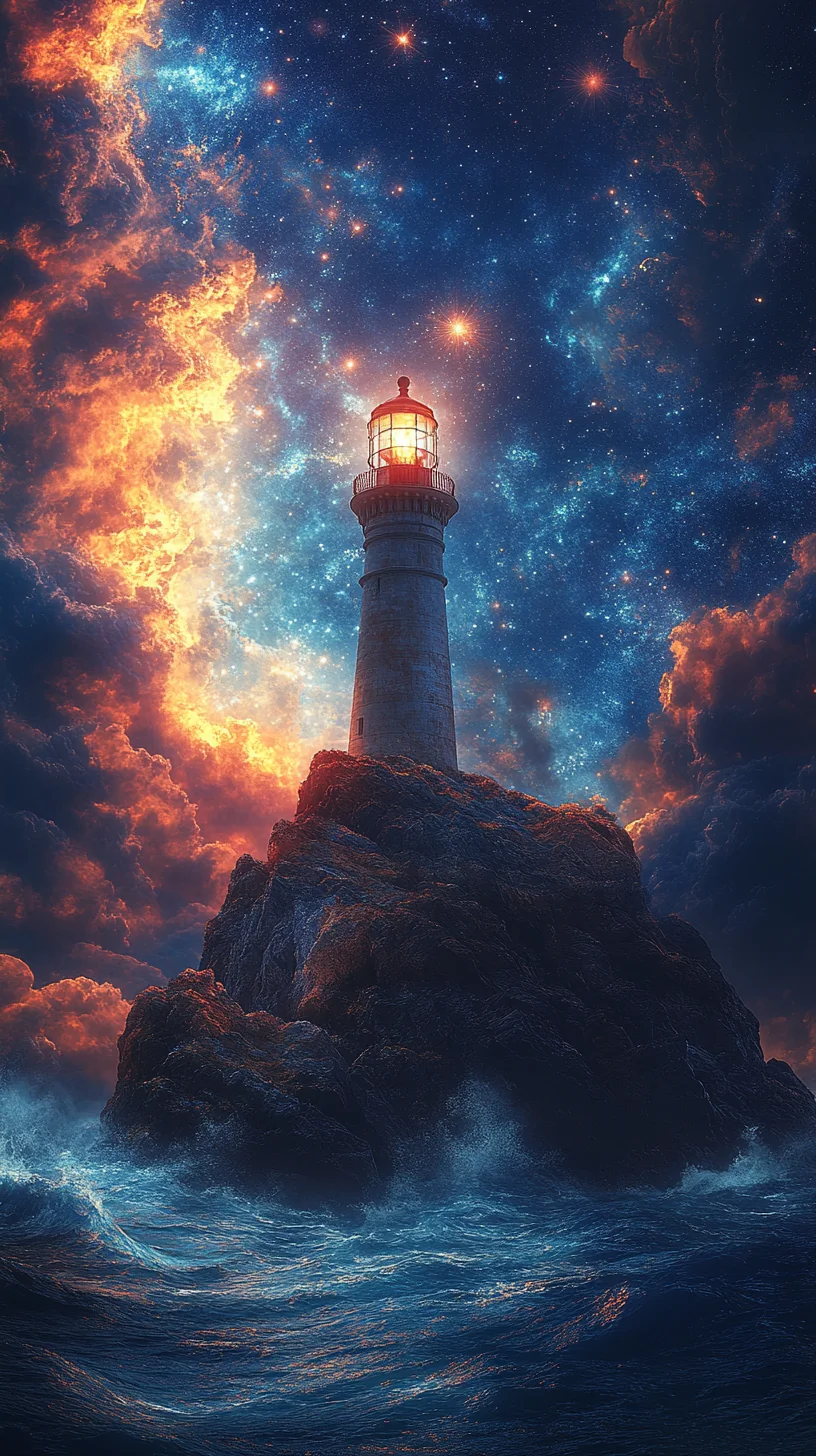 🌟 El faro de las estrellas perdidas - Un faro mágico guía estrellas perdidas al cielo, con la ayuda de una niña valiente.